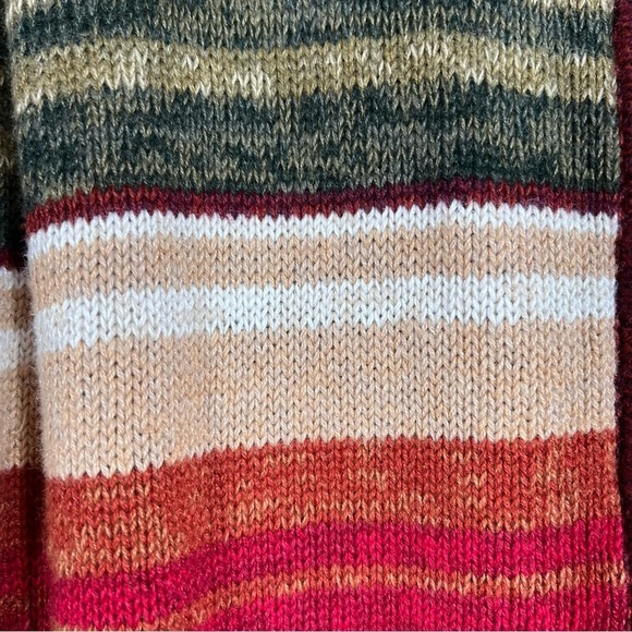 Vintage Tiara International Stripe Full Zip Sweater Women's Size Large - Picture 7 of 12